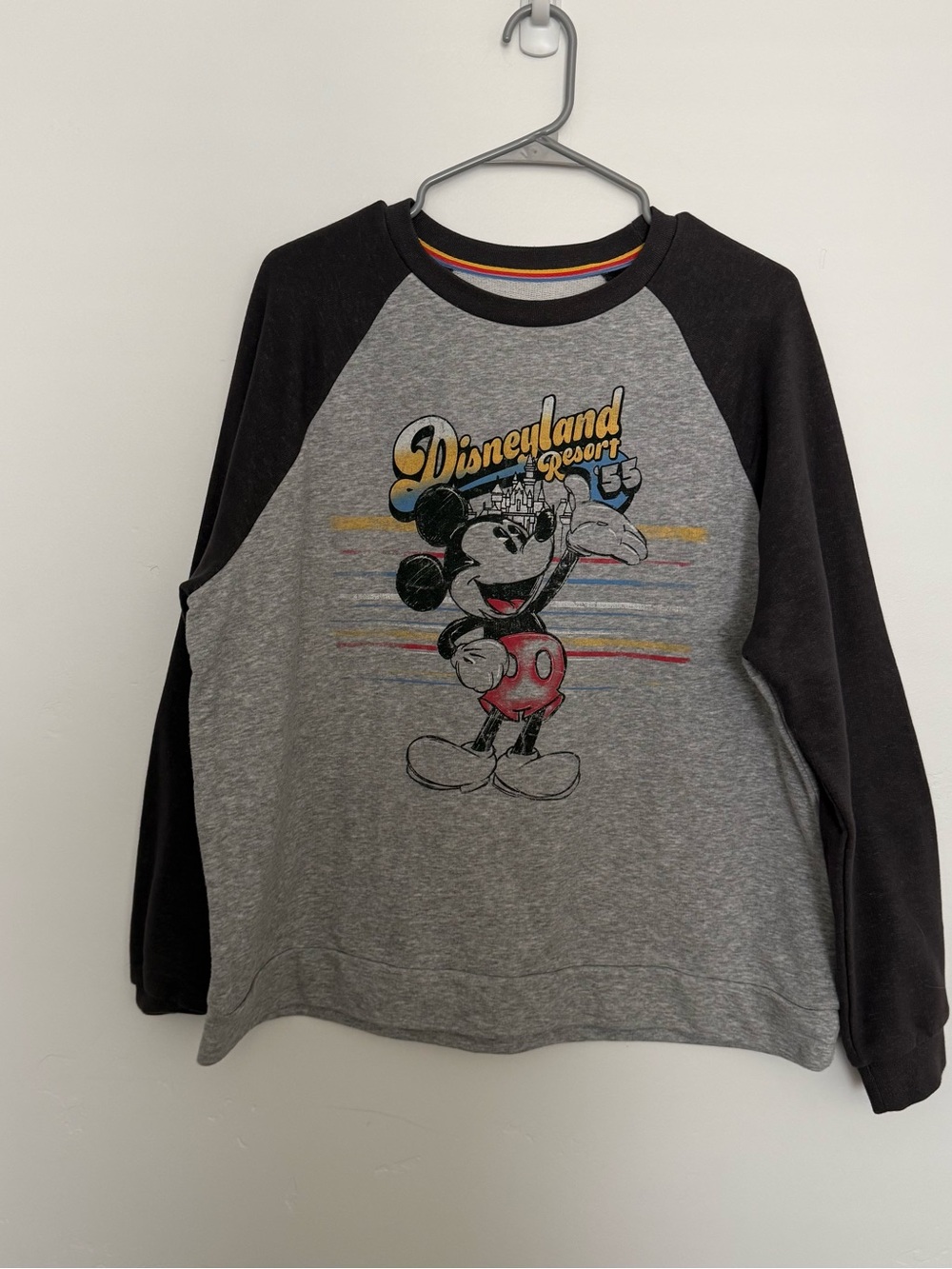 Disney Parks Sweatshirt with Black Logo - Gray & Black